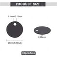 thumbnail image 2 of 30Pcs Black Flat Round Stamping Blank Tags 0.8 Inch Aluminum Tags with Hole for Laser Engraving Dog ID Tags Necklace Making DIY, 2 of 9
