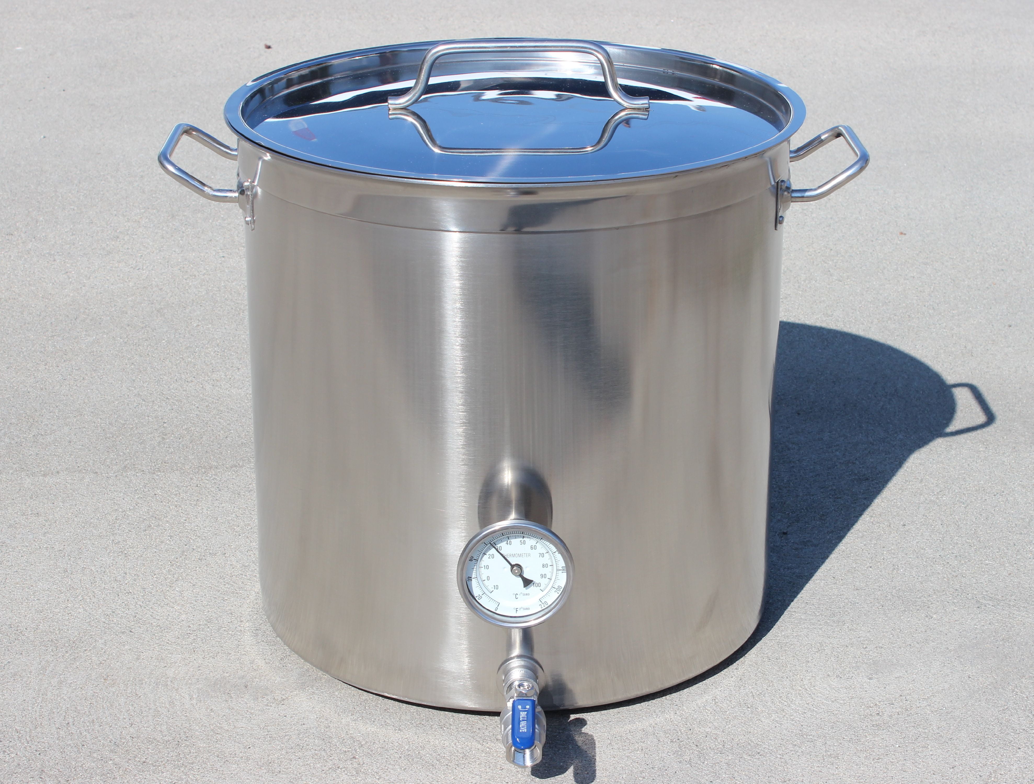 CONCORD Stainless Steel Home Brew Kettle Stock Pot (Weldless Fittings 20 Gallon Stainless Steel Stock Pot