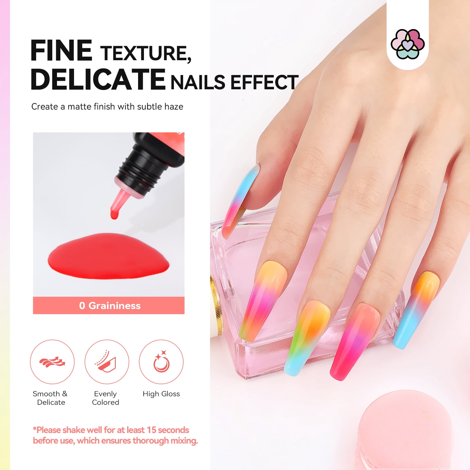 SAVILAND Airbrush Gel Nail Polish: 36 Colors No Need for Dilution Gel Polish Airbrush Paint for Nail Diluted High Pigmented for Acrylic French Gradients Cat Eye Paint Home Salon DIY