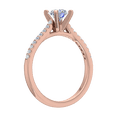 thumbnail image 2 of 0.90 Carat Prong Set Solitaire Diamond Engagement Ring Band in 14K Rose Gold (Ring Size 6.25), 2 of 5