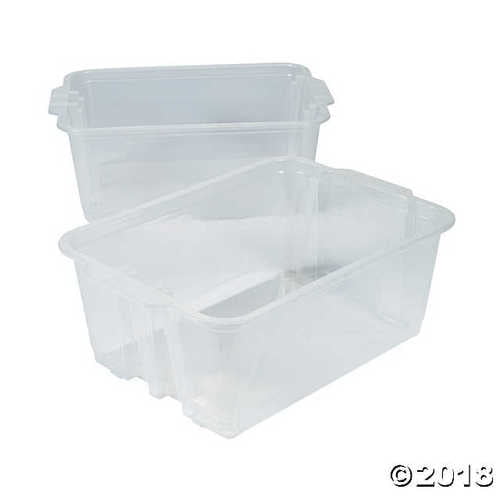 Clear Classroom Storage Tubs