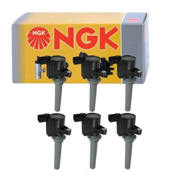 6 pc NGK Ignition Coils compatible with Mercury Montego 3.0L V6 2005-2007