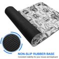 thumbnail image 6 of Long Mouse Pads for Desk,Halloween Doodle Icons Pattern Desk Mats on Top Of Desks, Desk Mouse Pad Extra Large with 3mm Non-Slip Base and Stitched Edge for Gaming,Office,Work,Home 47.3"x23.6", 6 of 6