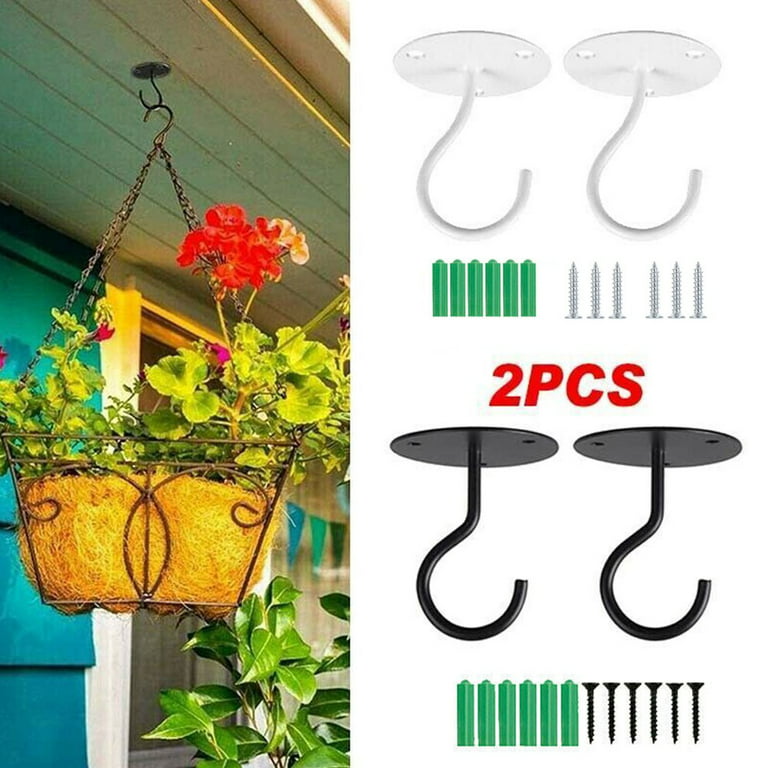Wrought Iron Garden Hanger With Expansion Screw For Flower Pots