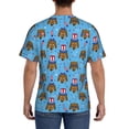 thumbnail image 3 of Bixox Men's Cute Puppy Printed Short Sleeve Skinny Athletic T-Shirt, 3 of 6