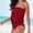 Red, variant on 2026 New Women's One Piece Swimsuits Tummy Control -Slimming Bathing Suit Neon 1 Piece Beach Outfit Sexy Sport Swim Suits, Fashion Women Tube Top Off Shoulder Bikini Sexy Swimsuit (Orange, Large)