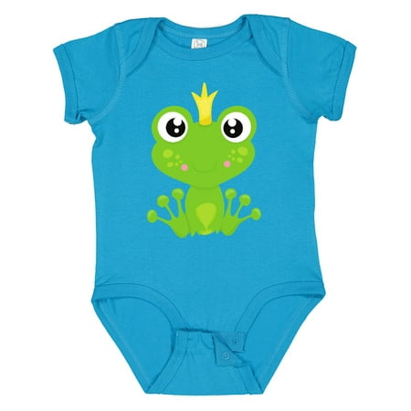 

Inktastic Cute Frog Green Frog Frog Prince Crown Gift Baby Boy or Baby Girl Bodysuit