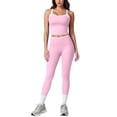 thumbnail image 1 of GFSDOI Womens Workout Sets Two Piece Cross Back Tank Top Matching High Waist Leggings Sets Gym Outfits Work Out Clothes, 1 of 9