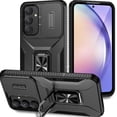 thumbnail image 1 of Funda para GANGXUN Samsung Galaxy A55 5G - Soporte metálico, Función magnética, Negro, 1 of 5