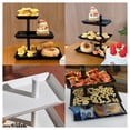 thumbnail image 7 of 3 Tier Dessert Display Shelf, Dingrich Cake Display Shelf, 360° Rotating Multi-Functional Rectangular Rack, 3 Tier Stand Shelf for Storage Snacks, Biscuits, Candy, Fruits, Jewelry, Cosmetics - White, 7 of 7