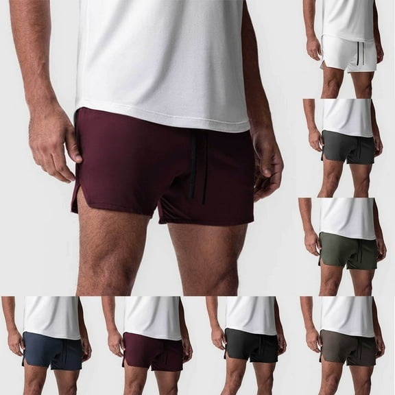 Clearance Clothes Under $10 Abomasnow Mens Quick Dry Mesh Athletic Shorts with Towel Loop 5" Lightweight Drawstring Elastic Waist Bodybuilding Shorts