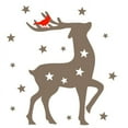 thumbnail image 2 of CafePress - Reindeer Cardinal - 11 oz Ceramic Mug - Novelty Coffee Tea Cup, 2 of 4