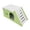 Green, variant on PVC Hamster House With Integrated Climbing Ladder Smooth Edges Dual-Use Rest Exercise Hideout Hut Mental Enrichment Cage Accessory For Dwarf Syrian Hamsters Gerbils Mice(Pink-17X9CM)