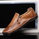 thumbnail image 5 of Zapatos de cuero para hombre, zapatos casuales de verano y otoño con cremallera lateral, zapatos de negocios transpirables para hombre Doug, 5 of 6