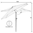 thumbnail image 2 of Autlaycil 8 pcs 7.5 ft Patio Umbrellas 9 Colors to Choose,Multi-Color Umbrellas, Fringed Umbrellas, Solid Color Umbrellas, 2 of 6