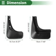 thumbnail image 3 of Guardabarros Unique Bargains para Chevrolet Malibu 2012-2015 con accesorios de montaje, 3 of 6