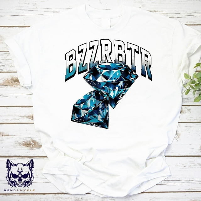Buzzer Beater Diamond Shirt, Mode Urbaine Tee Graphique Sport, Inspiré du Basketball Urbain - Blanc - 2TG