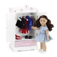 thumbnail image 5 of Emily Rose 18-Inch Doll Clothes Storage Closet Armoire, including 5 Clothing Hangers - Floral Collection, 5 of 8