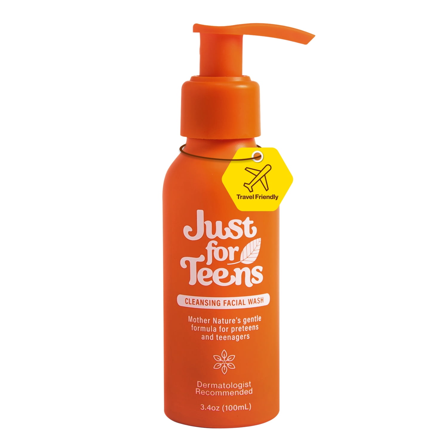 Just for Teens Organic Facial Cleanser Gentle Face Wash for Sensitive Oily Acne Prone Skin 100ml Walmart