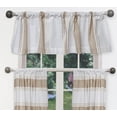 thumbnail image 2 of Namia Stripe Cotton Kitchen Curtain & Tier Set, 2 of 3