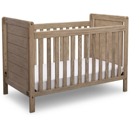 Serta Cali 4 In 1 Convertible Crib Rustic Whitewash Walmart Com