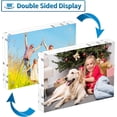thumbnail image 4 of NIUBEE 4x6 Picture Frame, Clear Acrylic Photo Frame,  Freestanding Double Sided, Acrylic Record Frame Gift for Desktop Display, 3pcs, 4 of 9