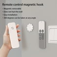 thumbnail image 2 of 2 Pieces Socket Hook Wall Mounted Plastic Remote Controller Charger Power Outlet Hanger Removable Household Holder Organizer Yellow, 2 of 7