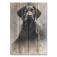thumbnail image 1 of DaydreamHQ CJLP-1420 Charcoal Lab Pup Wood Art Print, 1 of 1