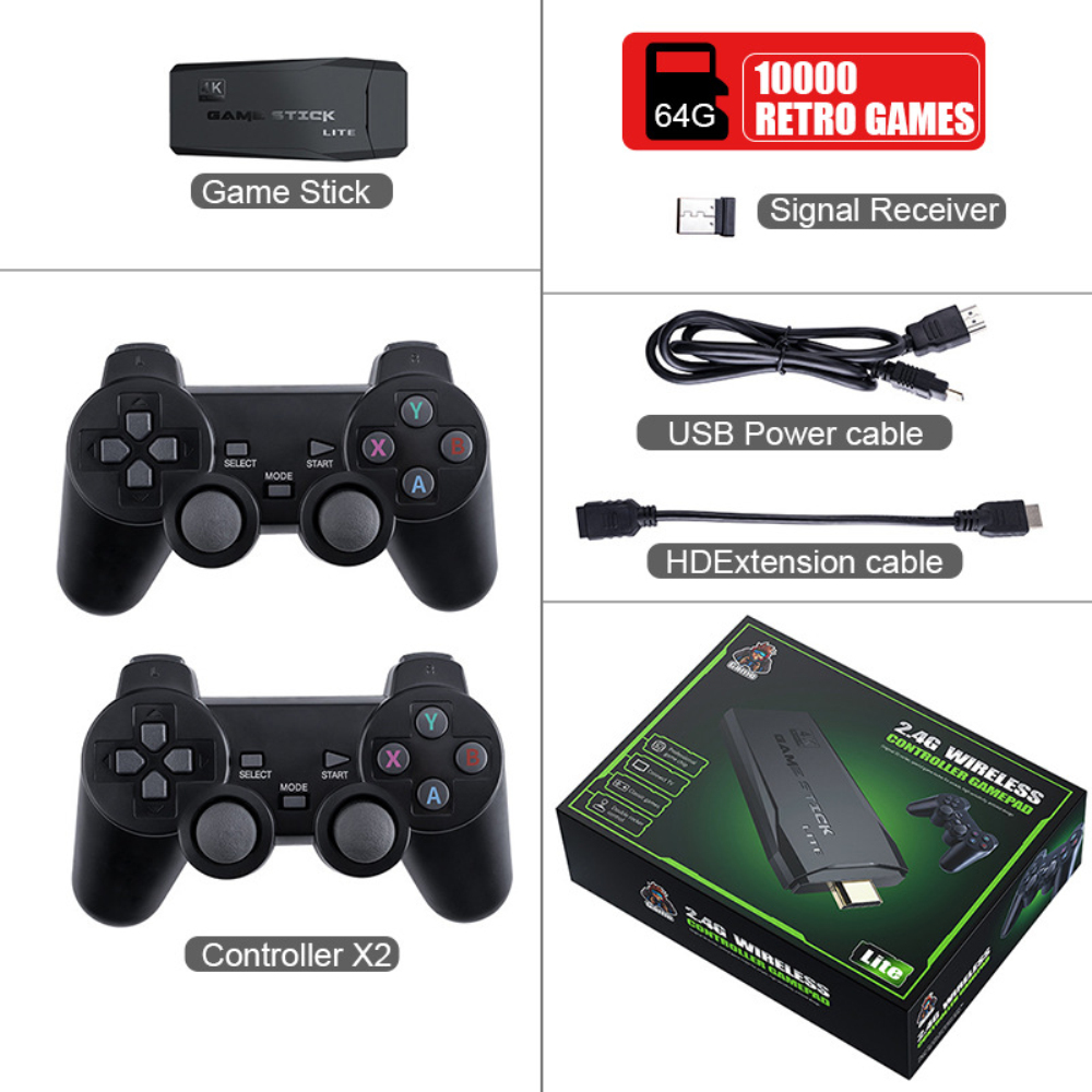 HJKPM 64G Plug And Play Game Console, PS1 Console retrò Wireless PS1  Incorporata 10000 Giochi Classici Supporto PS1 PSP N64 FC Atari ECC. 40  Simulatori : : Videogiochi