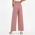 thumbnail image 7 of Pants for Women, Wide Leg Pants Women's High Elastic Waisted in The Back Business Work Trousers Long Straight Suit Pants, 7 of 7