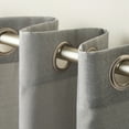 thumbnail image 4 of Exclusive Home Curtains Loha Linen Grommet Top Curtain Panel Pair, 54x96, Dove Grey, 4 of 8