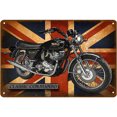thumbnail image 1 of Pintura Vintage Placas Hojalata Carteles Pared Metal Motocicleta Fresca 30x20cm, 1 of 9
