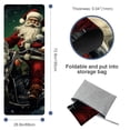 thumbnail image 4 of Santa Claus Yoga Blanket with Storage Bag, 72.8"x26.8" - Yoga, Pilates, and Fitness - Includes Yoga Towel and Mat Towel, 4 of 6