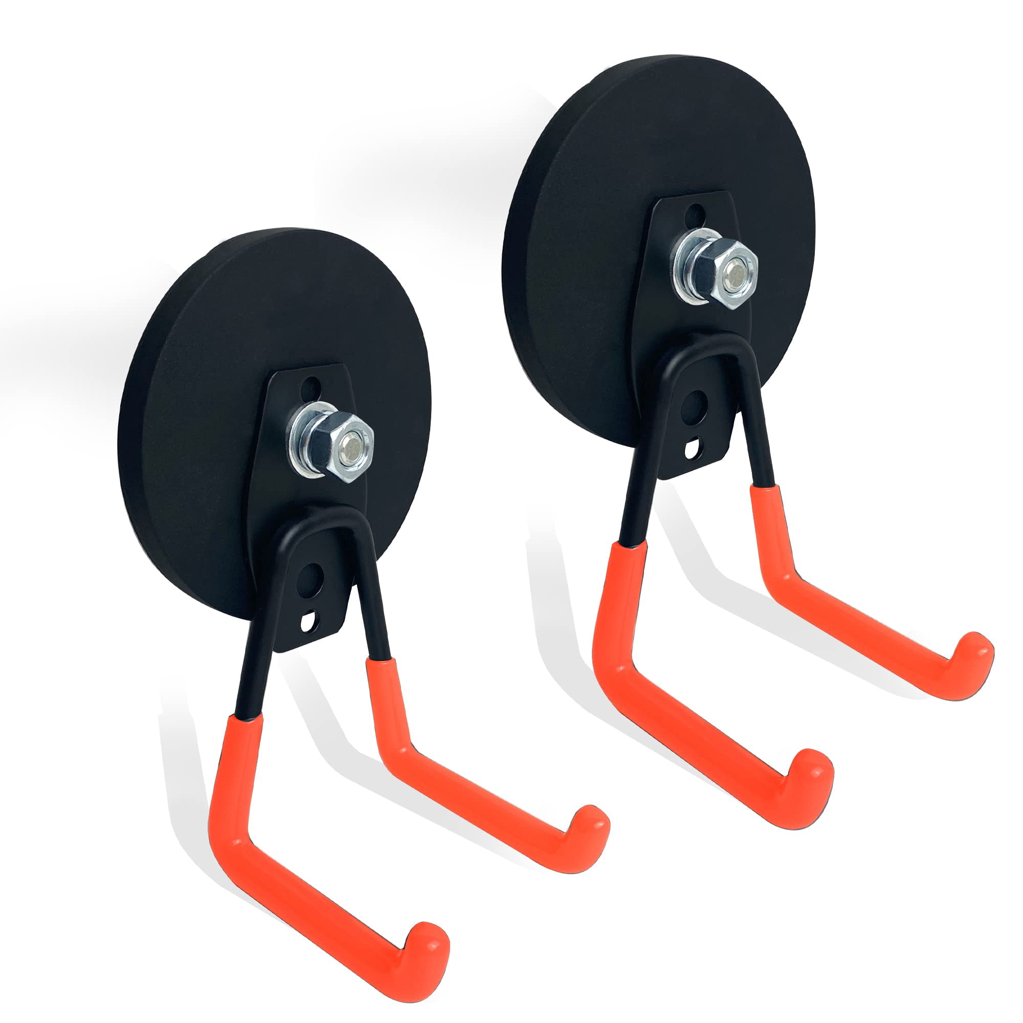 Xl-Kang 2pcsStrong Magnetic Hooks, Garage Magnet Hooks Utility Hooks Heavy Duty for Hanging Yard Tools Extension Hose Power Tools Workshop Organization Outdoor Indoor