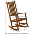 thumbnail image 4 of Furinno Tioman Hardwood Rocking Chair in Teak Oil, 4 of 5