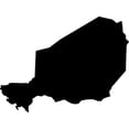 thumbnail image 2 of Niger Country Rubber Stamp, 2 X 2" Wood Stamp, 2 of 3