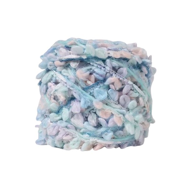 Hilo artístico hilado a mano, 100 g/rollo, colores brillantes mezclados a mano, adecuado para tejer a mano, bufandas, sombreros, bolsos, bola de lana para tejer.