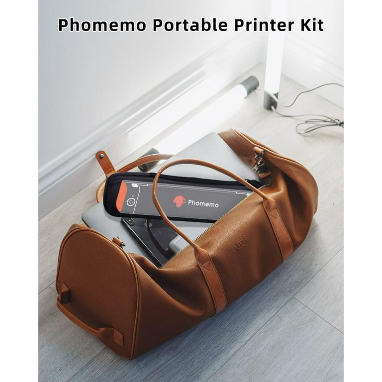 Phomemo Portable Printer Portable Printer Wireless for Travel Compatible with iOS and Android Laptop Mini Bluetooth Mobile Printer Support 8.5