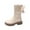White, variant on Teen Girls Boots Wedge Boots Round Head Western Style Casual Fashion Soft Bottom Fall and Winter Shoes for Girls Black Size 9.5 M