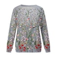 thumbnail image 5 of Dyegold Pullover Sweaters For Women Fall Fashion 2023 Vintage Floral Print Western Tops Shirts Casual Loose Teen Sweatshirts, 5 of 5