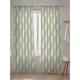 thumbnail image 5 of Sheer Curtains 84 inches Long, Decoration Art Vintage Sage Green Knot Texture Decoration Light Filtering Sheer Window Curtains Rod Pocket Voile Drapes for Bedroom Living Room, 52"W x 84"L 2 Panels, 5 of 7