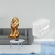 thumbnail image 2 of Escultura de león acrílico, adorno moderno de mesa, soporte decorativo para pañuelos de papel, figura de arte coleccionable, caja de almacenamiento pa, 2 of 8