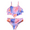 Pink&Orange, variant on Hilor Girls Swimsuit Flounce Two Piece Bathing Suits Kids Ruffled Bikini Set