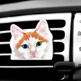 thumbnail image 1 of WIRESTER Car Air Freshener Fragrance Vent Clip Interior Decoration for Cars with Lemon Scented Pad - Animal Orange Turkish Van Cat, 1 of 7