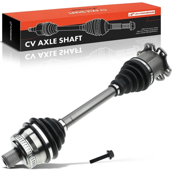 A-Premium Front Right Passenger Side CV Axle Shaft Assembly Compatible with Audi A4 Quattro 2005-2008 L4 2.0L(for Automatic Transmission), A4 Quattro 2009 L4 2.0L (for Convertible),Length 19.06 inch