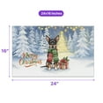 thumbnail image 5 of Merry Christmas Rat Terrier Snowy Winter with Gifts Tree Decorations Doormat Ratty Dog Lover Indoor Outdoor Welcome Mat - 12020, 5 of 5