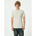 thumbnail image 3 of Crew Neck Basic Slim Fit Short Sleeve Cotton T-Shirt, 3 of 6