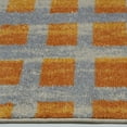 thumbnail image 4 of Grand Square Yellow Contemporary Geometric Area Rug 5'3" x7'6", 4 of 4