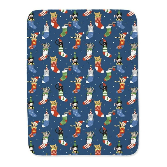 Cats In Christmas Socks Blanket -Image by Shutterstock,