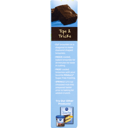 (2 pack) (2 Pack) Pillsbury Sugar Free Chocolate Fudge Brownie Mix, 12.35 oz